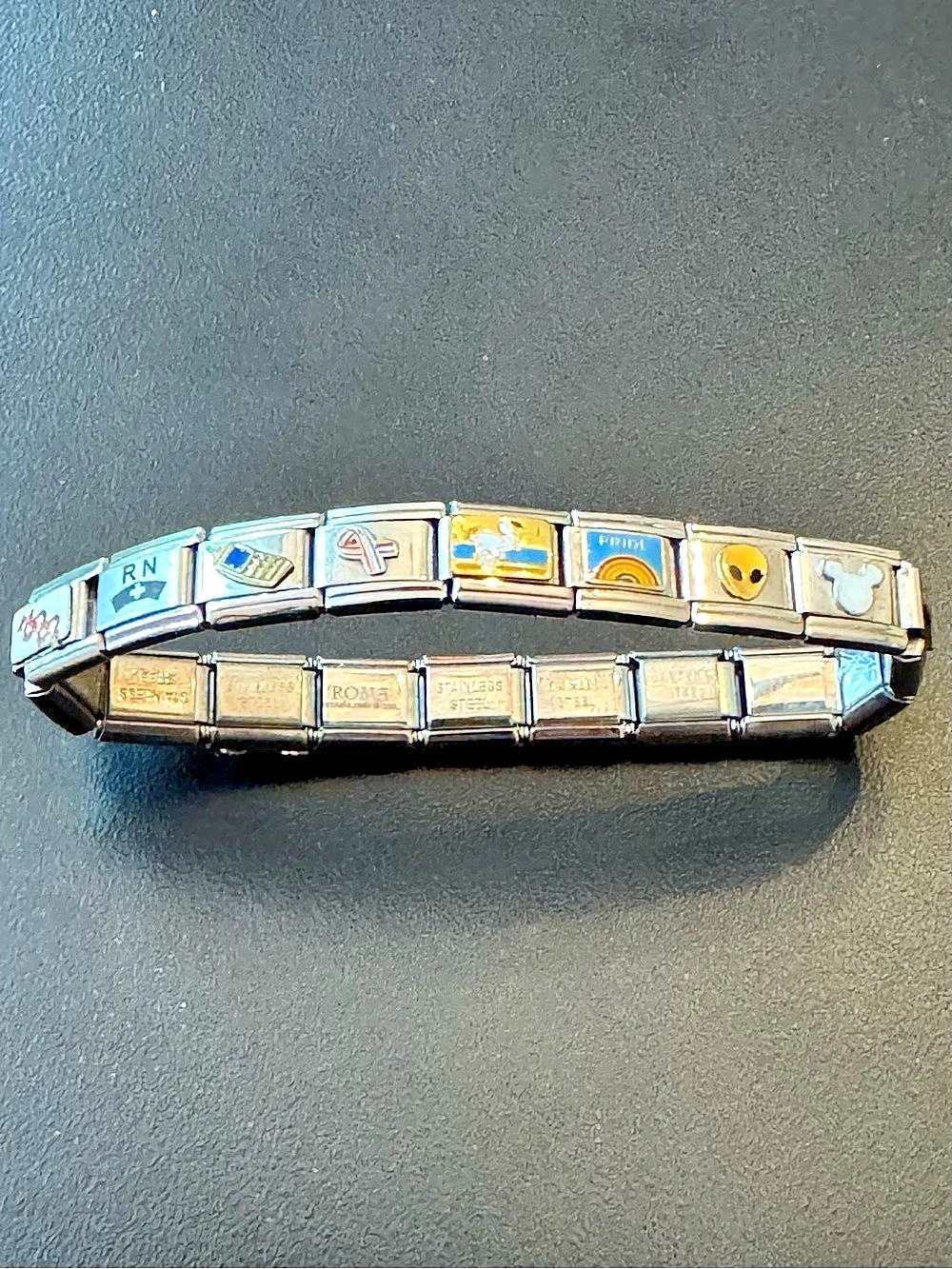 Vintage Y2K Nomination Charm Bracelet